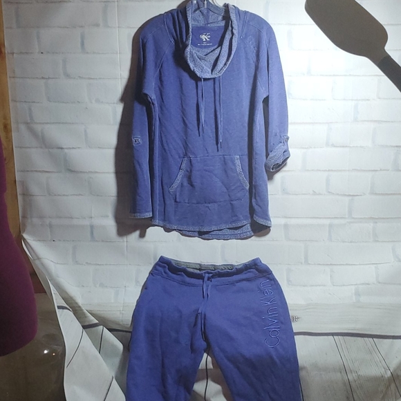 calvin klein sweat suit womens